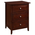 thumbnail image 1 of LYKE Home Denez 3-drawer Cappucino Nightstand, 1 of 2