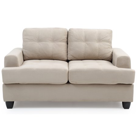 LYKE Home Loveseat , Vanilla