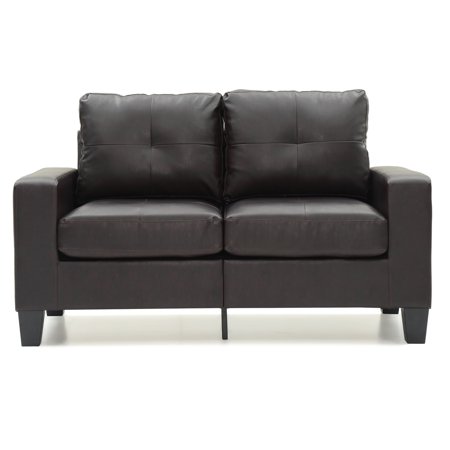LYKE Home Modular Loveseat , Dark Brown