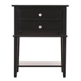 thumbnail image 1 of LYKE Home  Black 2-drawer Nightstand, 1 of 5