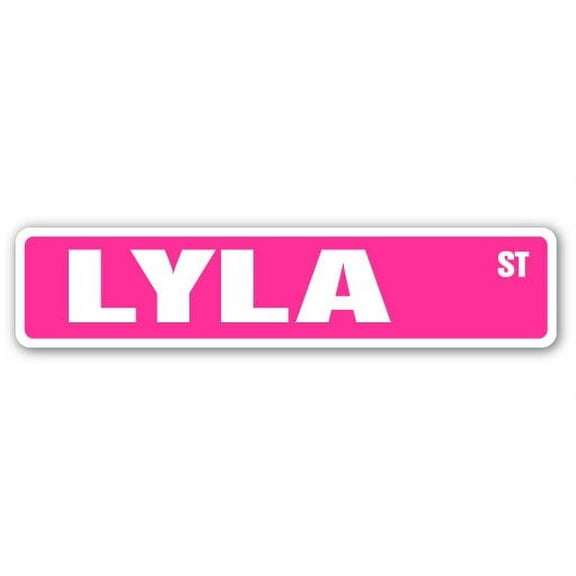 LYLA Street Sign Childrens Name Room Sign | Indoor/Outdoor |  36" Wide