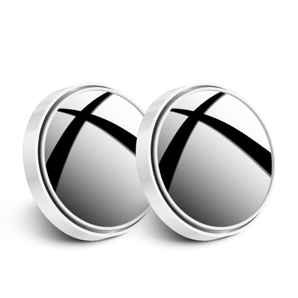 LYLONG 2Pcs Car Blind Spot Mirror 360° Adjustable Wide Angle Round Hd