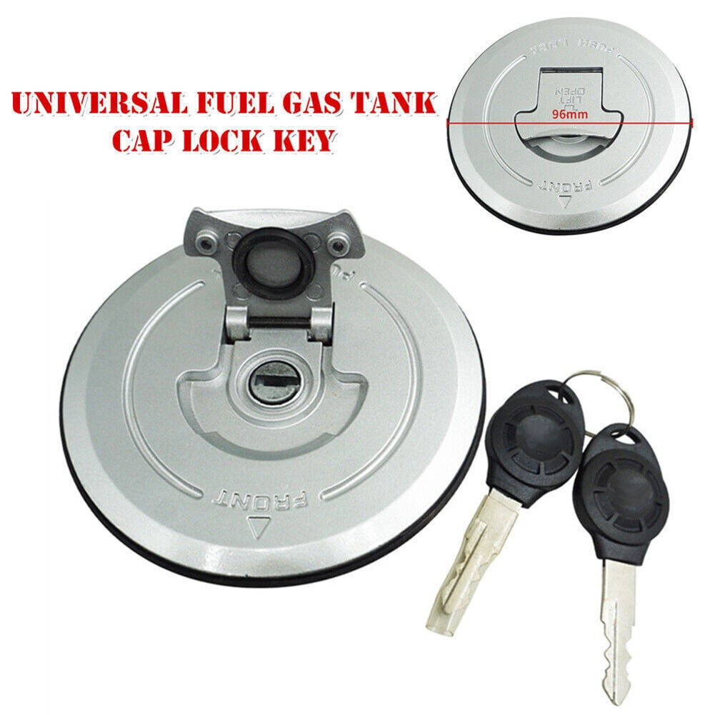 LYLONG 96Mm Aluminum Alloy Modification Fuel Gas Tank Cap with Lock Key for Motorcycle