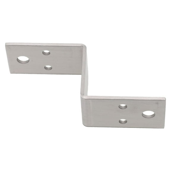 LYLONG Door Hinges Door Closer Multifunctional Stainless Steel Thickened Z-Shaped Corner Fixed Connector 50Mm