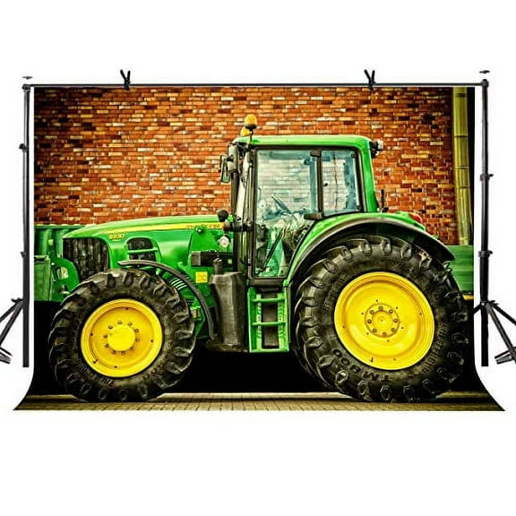 LYLYCTY 7x5ft Car Theme Background Tractor Photography Background and Studio Photography Backdrop Props LYGE1008