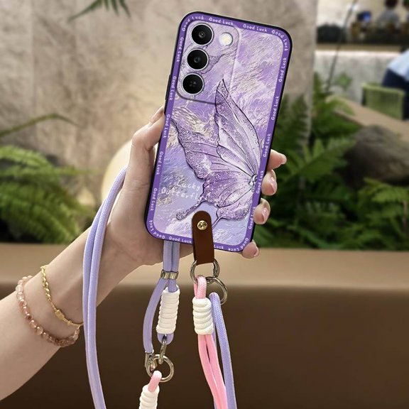 LYM-Phone Case For 1+Nord CE6Lite 5G/Realme Narzo100 Lite 5G, Anti-dust protective Cartoon Crossbody Cute Full wrap Anti-knock Graffiti Soft case Durable Necklace Silicone Waterproof TPU
