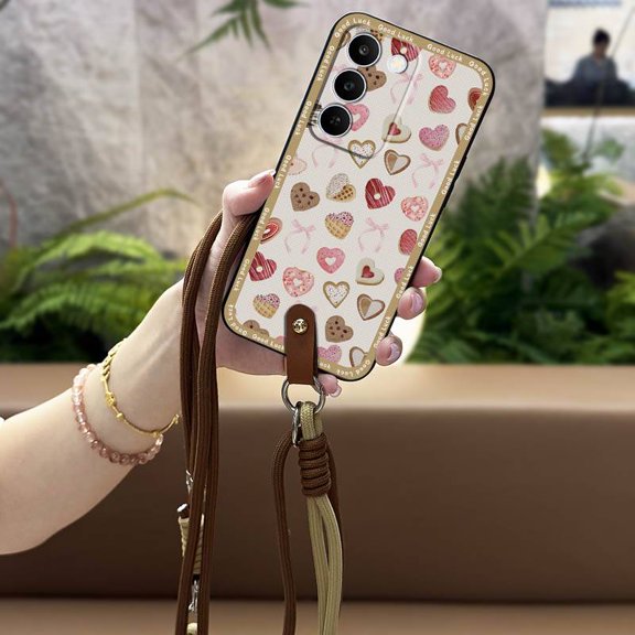LYM-Phone Case For 1+Nord CE6Lite 5G/Realme Narzo100 Lite 5G, protective Cute Crossbody Soft case Durable Waterproof Fashion Design Silicone Shockproof Necklace Diagonal Back Cover TPU