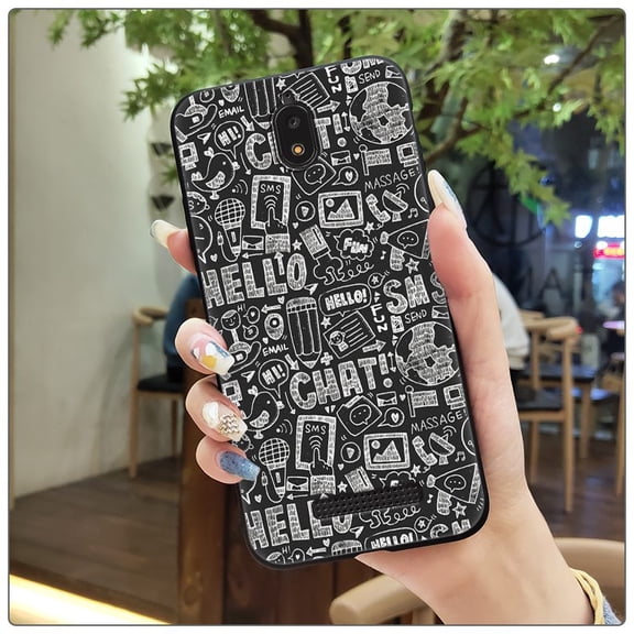 LYM-Phone Case For BLU View2/B130DL, Cute Full wrap Cover Cartoon Silicone TPU Durable Anti-dust Soft case Shockproof Fashion Design Back Cover protective Waterproof Dirt-resistant