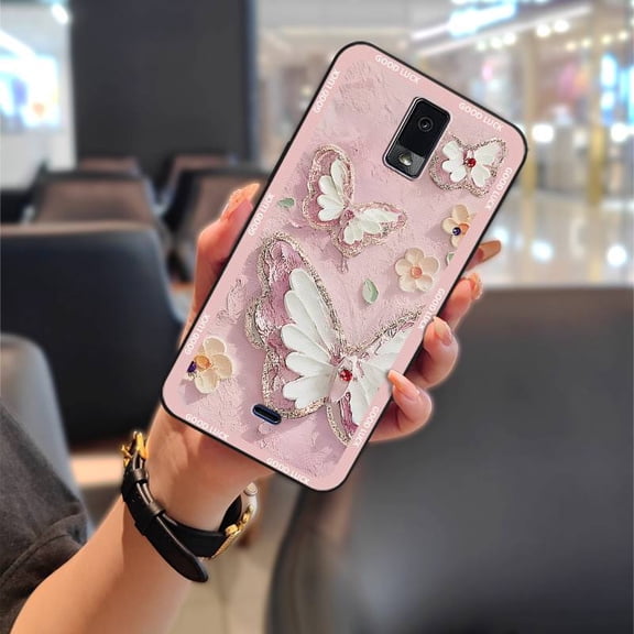 LYM-Phone Case For BLU View3/B140DL, Anti-dust Cute Dirt-resistant Waterproof Durable Cartoon TPU Soft case Silicone flower Back Cover Graffiti Protective Full wrap Fashion Design
