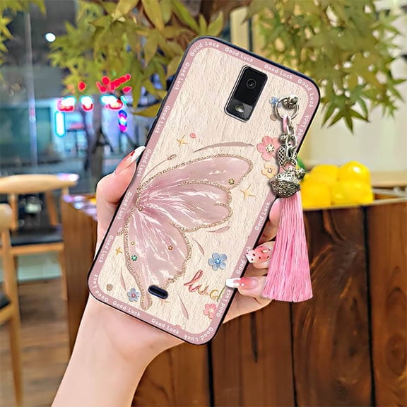 LYM-Phone Case For BLU View3/B140DL, Full wrap Shockproof Cute Durable Anti-knock Phone Pouch TPU Soft case Anti-dust Graffiti Protective Fashion Design Cartoon Bell Silicone Waterproof