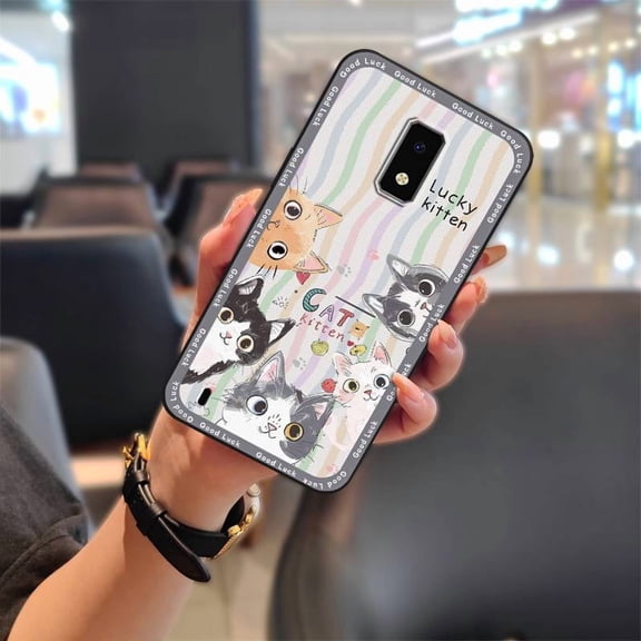 LYM-Phone Case For BLU View4, Full wrap Durable Cute Anti-dust Fashion Design Anti-knock Phone Pouch Dirt-resistant Protective Silicone TPU Shockproof Graffiti Waterproof Soft case