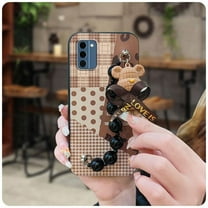 LYM-Phone Case For Nokia C300 4G, Cartoon Simplicity cute phone case Waterproof Skin-friendly feel soft case Dirt-resistant Anti-knock Black pearl pendant Back Cover protective case