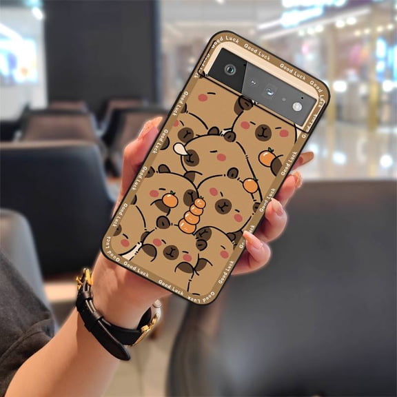 LYM-Phone Case For Google Pixel 6, Fashion Design Cute Anti-knock Cartoon Waterproof TPU Shockproof Soft case Durable Protective Anti-dust Back Cover Dirt-resistant Full wrap Phone Pouch