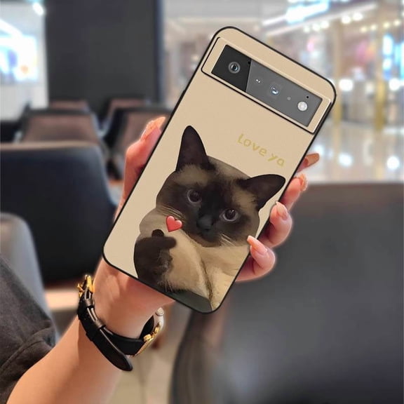 LYM-Phone Case For Google Pixel 6, Protective Durable Waterproof Back Cover Anti-knock Shockproof Anti-dust Fashion Design Graffiti Cartoon Silicone Full wrap TPU Soft case Phone Pouch