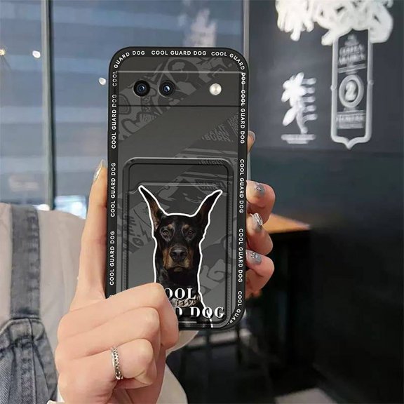 LYM-Phone Case For Google Pixel 8A, Full wrap Cartoon Anti-knock Dirt-resistant Durable Card sleeve Card slot TPU Cute Shockproof Silicone Graffiti Fashion Design protective Waterproof