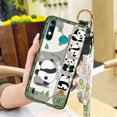 thumbnail image 1 of LYM-Phone Case For Itel A56/A56 Pro, Back Cover Anti-knock Kickstand protective Cute Cartoon Soft case panda Phone Holder ring Lanyard Durable Fashion Design Anti-dust Shockproof, 1 of 9