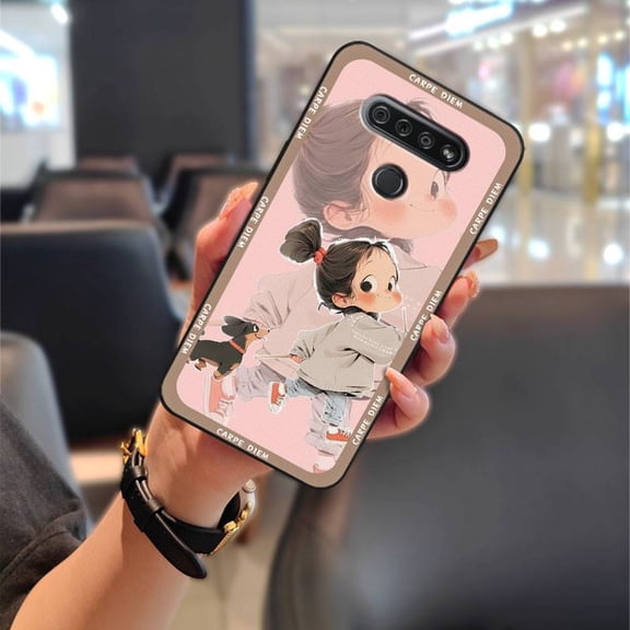 LYM-Phone Case For LG K51/Reflect/L555DL, Phone Pouch Back Cover Anti-knock Cute Anti-dust Durable Cartoon TPU Graffiti Soft case Waterproof Full wrap Shockproof Protective Silicone