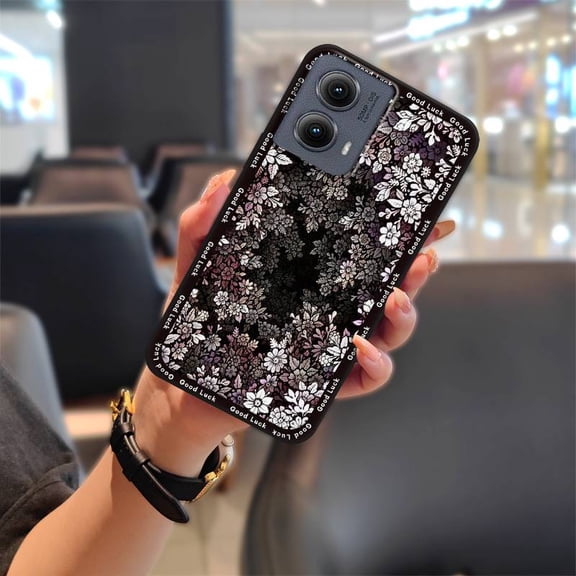 LYM-Phone Case For MOTO Edge 5G 2024, Cute Protective Phone Protector Durable TPU Full wrap Graffiti Cartoon Soft case Fashion Design Dirt-resistant Silicone Waterproof Anti-knock