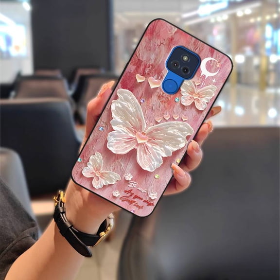 LYM-Phone Case For MOTO G Play 2021, Cute Protective Dirt-resistant Oil Painting Back Cover Phone Pouch Graffiti Soft case Waterproof Shockproof Cartoon Durable Full wrap Anti-knock TPU