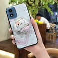 thumbnail image 1 of LYM-Phone Case For MOTO G Play 2024/4G/5G, Soft Case Kickstand cute Anti-knock Phone Lens Protection TPU Simplicity Protective Rotatable stand Durable Dirt-resistant Cartoon Quicksand, 1 of 9
