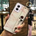 thumbnail image 1 of LYM-Phone Case For MOTO G Power 5G 2024, Durable Shockproof Lanyard Waterproof Protective Anti-dust Ring Phone Holder Flower Dirt-resistant Wrist Strap Back Cover Wristband Silicone, 1 of 9