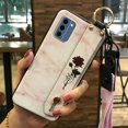 thumbnail image 1 of LYM-Phone Case For Nokia C300 4G, Wristband Protective Flower Fashion Design Ring Wrist Strap Soft case Anti-dust Waterproof Lanyard Durable Kickstand Dirt-resistant Anti-knock Silicone, 1 of 9