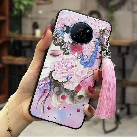 LYM-Phone Case For Nokia X100, Dirt-resistant Anti-knock TPU tassel bell Durable Chinese Style Shockproof Back Cover Soft case Anti-dust Waterproof Silicone protective
