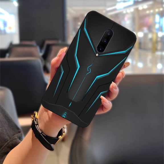 LYM-Phone Case For OnePlus 7 Pro/1+7 Pro, Anti-knock Durable Dirt-resistant Waterproof Full wrap Phone Pouch Protective Fashion Design TPU Silicone Soft case Mecha Anti-dust Shockproof