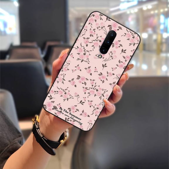 LYM-Phone Case For OnePlus 7 Pro/1+7 Pro, Back Cover Cute Soft case Shockproof Anti-knock Anti-dust Protective Durable Cartoon Silicone Phone Pouch Graffiti Full wrap Fashion Design TPU