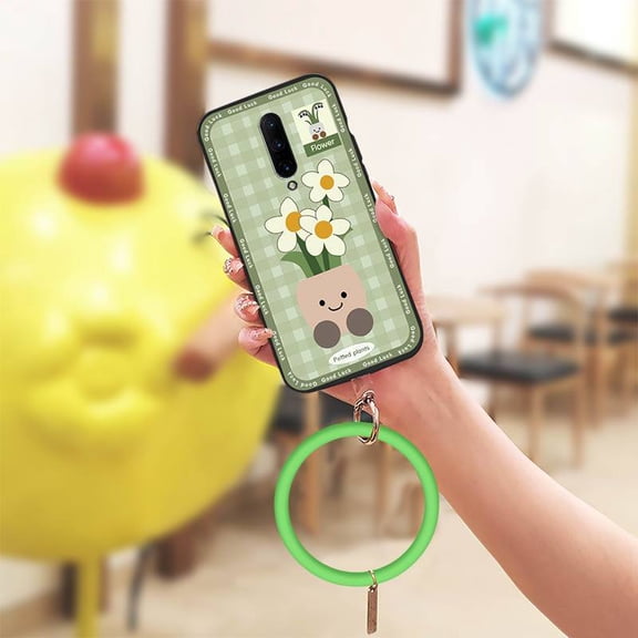 LYM-Phone Case For OnePlus 7 Pro/1+7 Pro, Cute Ring Protective heat dissipation Funny Dirt-resistant Solid Color Personality Youth Back Cover Creative Waterproof Bracelet Anti-knock