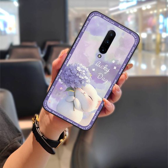 LYM-Phone Case For OnePlus 7 Pro/1+7 Pro, Dirt-resistant Protective Silicone Fashion Design Animals Waterproof Cute Phone Pouch Full wrap Graffiti Anti-dust Durable TPU Back Cover