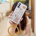 thumbnail image 1 of LYM-Phone Case For OnePlus Nord N200 5G/1+Nord N200 5G, Waterproof Solid Color Funny Cute Youth Creative Cartoon Soft Case Back Cover Protective Ring heat dissipation Bracelet Anti-knock, 1 of 9