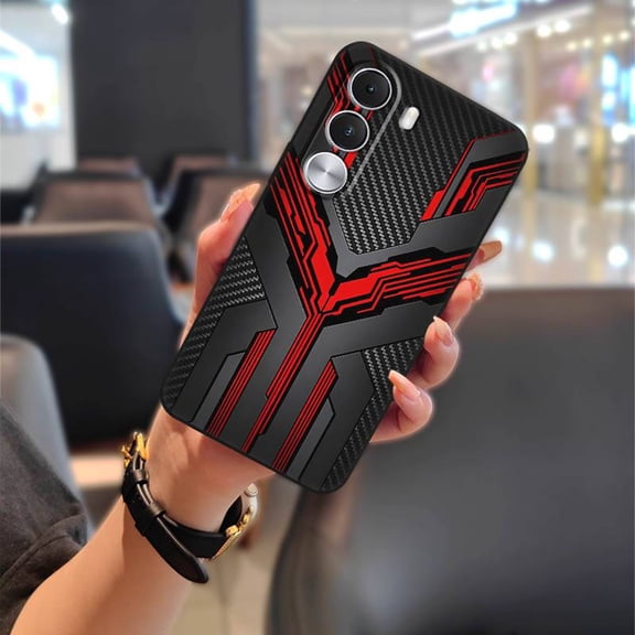 LYM-Phone Case For Realme C100i 4G/C100X 4G, Phone Pouch Anti-dust Dirt-resistant Back Cover Anti-knock Protective Fashion Design Shockproof Mecha Soft case Full wrap Durable Silicone