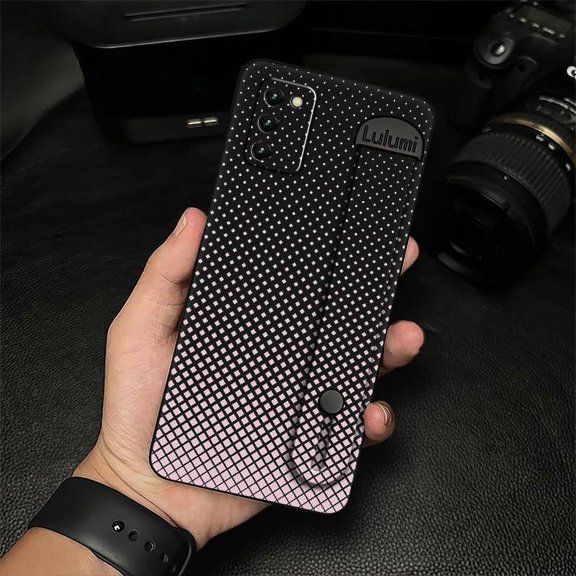 LYM-Phone Case For Samsung Galaxy A03S Asian Version/SM-A037F, Dirt-resistant Waterproof Masculine Fashion Design Soft case Geometry Anti-knock Phone Holder Wrist Strap Personality