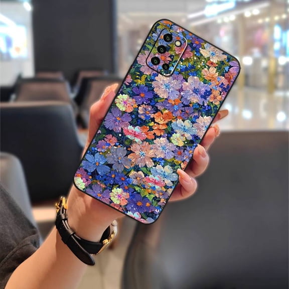 LYM-Phone Case For Samsung Galaxy A03S/SM-A037G, Anti-knock Silicone Fashion Design Shockproof TPU Dirt-resistant Soft case Cartoon Protective Graffiti Anti-dust Waterproof oil painting