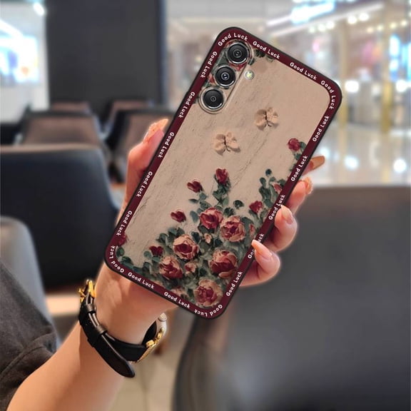 LYM-Phone Case For Samsung Galaxy A35 5G Global, Dirt-resistant Protective Durable Graffiti Full wrap Shockproof Anti-knock TPU oil painting Back Cover Fashion Design Anti-dust Silicone