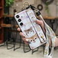 thumbnail image 1 of LYM-Phone Case For Samsung Galaxy A36 5G/SM-A366B, Wristband Back Cover Kickstand protective Phone Holder Cartoon Shockproof Anti-knock Wrist Strap Anti-dust Durable Lanyard ring Cute, 1 of 9
