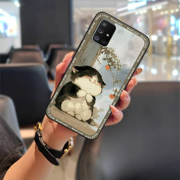 LYM-Phone Case For Samsung Galaxy A71 5G/A Quantum, Cute Fashion Design Anti-dust Back Cover Waterproof Cartoon Anti-knock TPU Dirt-resistant Animals Protective Shockproof Graffiti