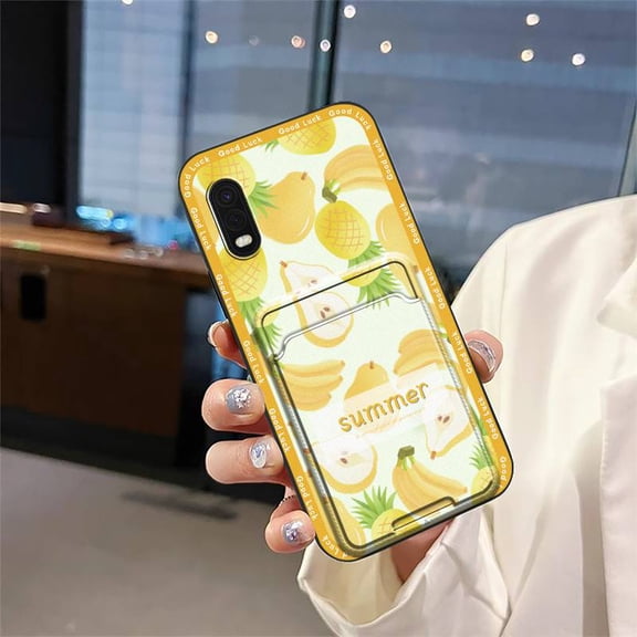 LYM-Phone Case For Samsung Galaxy Xcover Pro, Durable Back Cover Anti-dust Full wrap Cartoon Anti-knock Shockproof Card slot Card bag Waterproof Dirt-resistant Fashion Design Soft case