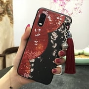 LYM-Phone Case For Samsung Galaxy Xcover Pro, Tassel Back Cover Anti-knock Waterproof Chinese Style Anti-dust Bell Shockproof TPU Soft case Silicone Protective Dirt-resistant Durable