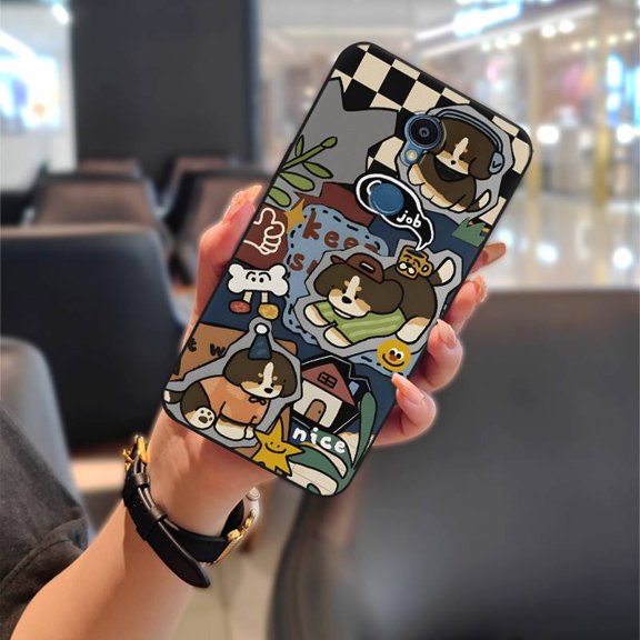 LYM-Phone Case For Sharp Rouvo V, Animals Full wrap Soft case Fashion Design Shockproof Silicone Graffiti Waterproof Cartoon Cute Durable Phone Pouch Anti-knock TPU Anti-dust Back Cover