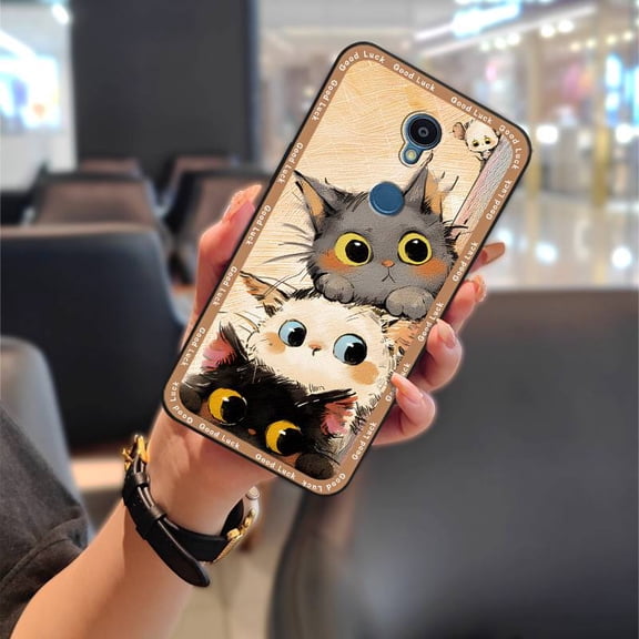 LYM-Phone Case For Sharp Rouvo V, Cute TPU Shockproof Full wrap Durable Soft case Back Cover Phone Pouch Animals Graffiti Silicone Waterproof Anti-dust Anti-knock Dirt-resistant Cartoon