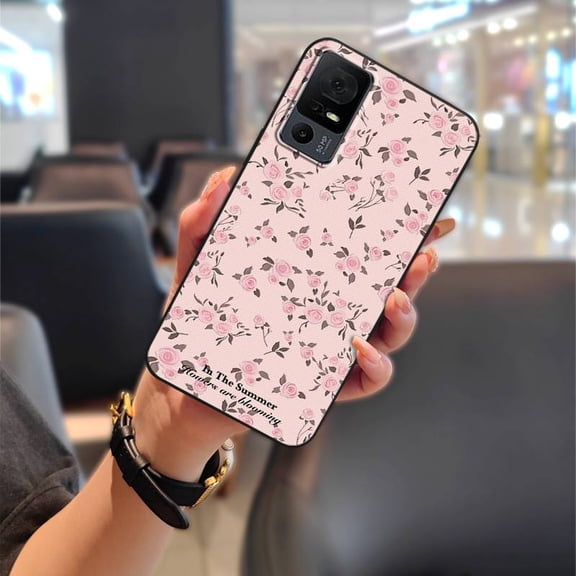 LYM-Phone Case For TCL 40XL/40T/T608D/Lively Jitterbug Smart4, Cute Dirt-resistant Durable Protective Graffiti Cartoon Soft case Fashion Design Anti-knock TPU Full wrap Shockproof