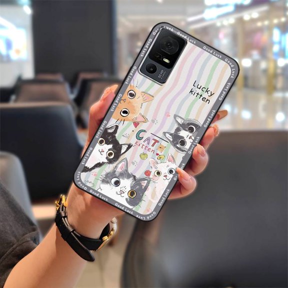 LYM-Phone Case For TCL 40XL/40T/T608D/Lively Jitterbug Smart4, Silicone Cartoon Durable Fashion Design Anti-knock Cute Shockproof Full wrap Anti-dust Phone Pouch TPU Dirt-resistant