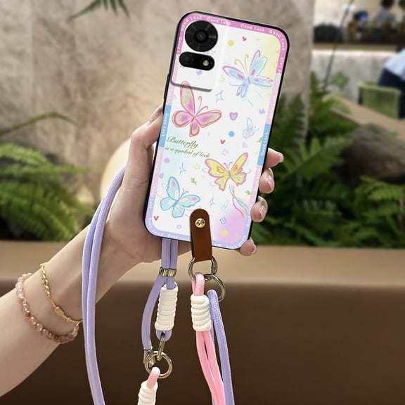 LYM-Phone Case For TCL 50LE/T510SPP/K23/K24, Dirt-resistant Anti-dust Cute Durable Back Cover Anti-knock TPU protective Soft case Silicone Fashion Design Waterproof Crossbody Cartoon