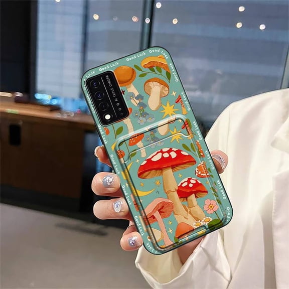 LYM-Phone Case For TCL T-Mobile Revvl V+ 5G/Revvl V Plus 5G, Dirt-resistant Anti-knock Back Cover Graffiti Card bag Cute protective Durable Fashion Design Shockproof Full wrap Waterproof