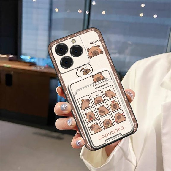 LYM-Phone Case For Ulefone Note20 Pro/Meizu Note21, Cover Card sleeve Card bag Cartoon Dirt-resistant Silicone TPU Anti-dust Shockproof Waterproof Durable Back Cover protective Soft case
