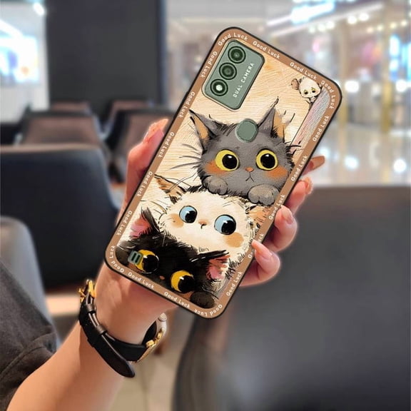 LYM-Phone Case For Wiko Voix/U616AT, TPU Graffiti Dirt-resistant Cartoon Silicone Protective Soft case Waterproof Fashion Design Full wrap Anti-dust Back Cover Cute Durable Animals