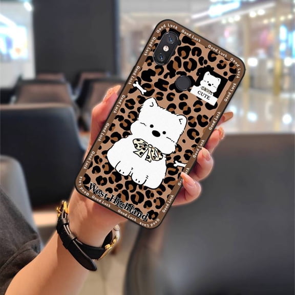 LYM-Phone Case For Xiaomi Mi 8, Cartoon Phone Pouch Fashion Design Graffiti Protective Anti-dust Shockproof Soft case TPU Cute Animals Silicone Durable Anti-knock Waterproof Back Cover