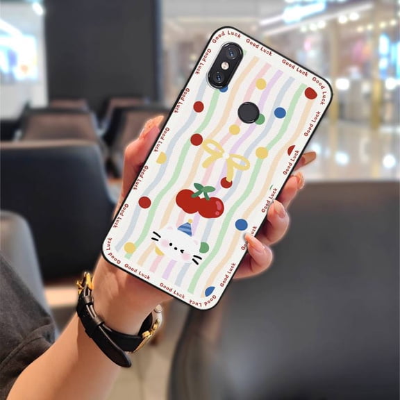 LYM-Phone Case For Xiaomi Mi 8, Durable Protective Phone Pouch Dirt-resistant Back Cover Soft case Full wrap Shockproof Anti-knock Animals Cartoon TPU Waterproof Silicone Graffiti Cute